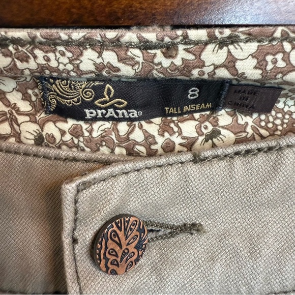 Prana | Tan Tall Straight Leg Stretch Pants | Sz 8T - Picture 3 of 5